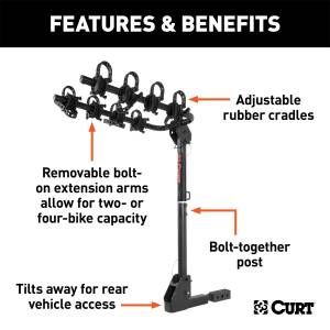 CURT - CURT Bike Rack 18030 - Image 2