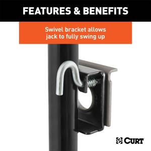 CURT - CURT Bracket Mount Swivel Jack 28302 - Image 3