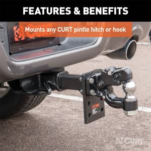 CURT - CURT Adjustable Pintle Mount 48324 - Image 3