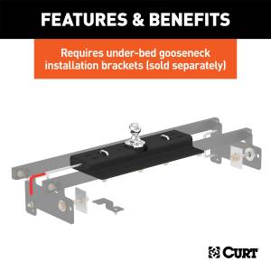 CURT - CURT Under-Bed Double Lock Gooseneck Hitch 60615 - Image 7