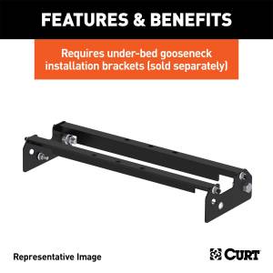 CURT - CURT Gooseneck Hitch Flat Hitch Plate 65500 - Image 4