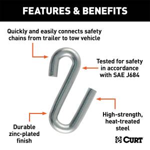 CURT - CURT Class III Certified S-Hook 81270 - Image 2