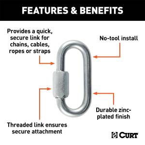 CURT - CURT Safety Chain Quick Link 82930 - Image 2