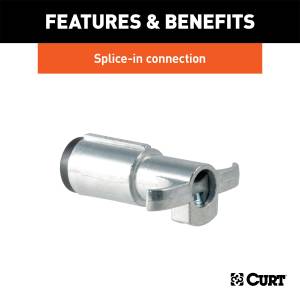 CURT - CURT 6-Way Round Connector Plug 58120 - Image 3