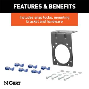 CURT - CURT 7-Way RV Blade Connector Plug and Socket Kit 58152 - Image 3