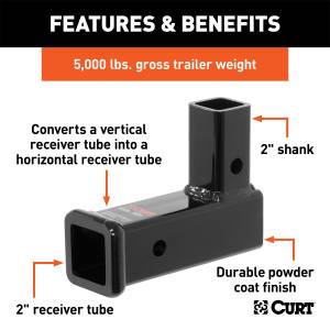 CURT - CURT Receiver Adapter 45013 - Image 3