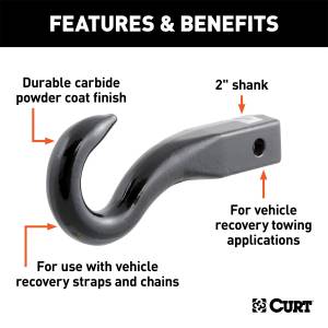 CURT - CURT Tow Hook 45500 - Image 2