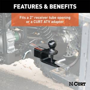 CURT - CURT 3 In 1 ATV Ball Mount 45005 - Image 4