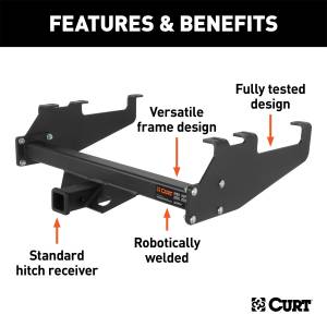 CURT - CURT Class V Multi-Fit Receiver Hitch 15511 - Image 2