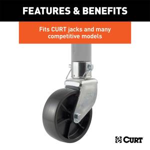 CURT - CURT Trailer Jack Caster Assembly 28276 - Image 3