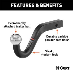 CURT - CURT Euro Ball Mount 45581 - Image 2