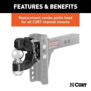 CURT - CURT Channel Style Forged Pintle With Ball 45919 - Image 4