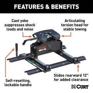 CURT - CURT A16 Fifth Wheel Head Unit 16621 - Image 3