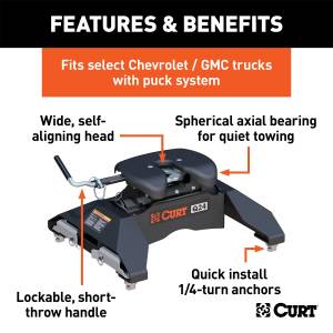 CURT - CURT Q20 Fifth Wheel Hitch 16067 - Image 2