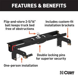 CURT - CURT Double Lock Gooseneck Hitch 60681 - Image 2