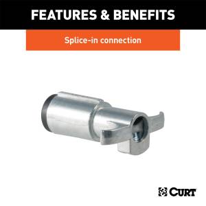 CURT - CURT 6-Way Round Connector Plug 58081 - Image 3