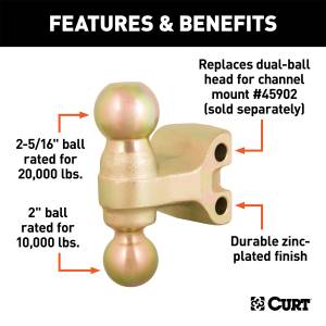 CURT - CURT Replacement Dual-Ball 45923 - Image 3