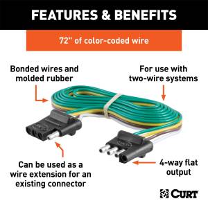 CURT - CURT 4-Way Bonded Wiring Connector 58051 - Image 2