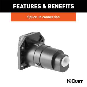 CURT - CURT 7-Way RV Blade Connector Socket 58150 - Image 3