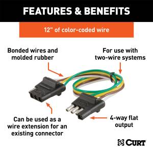 CURT - CURT 4-Way Bonded Wiring Connector 58380 - Image 2