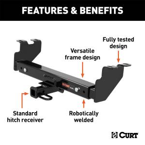 CURT - CURT Class II Multi-Fit Receiver Hitch 12923 - Image 2