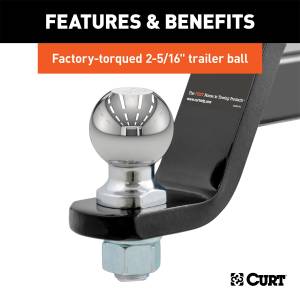 CURT - CURT Class III Loaded Ball Mount 45042 - Image 4