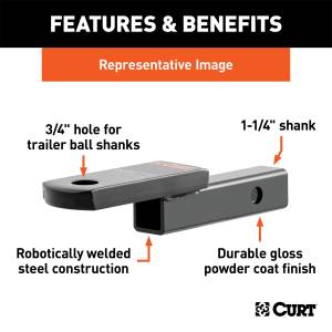 CURT - CURT Class I Ball Mount 45018 - Image 3