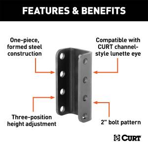 CURT - CURT Adjustable Eye Channel 48610 - Image 2