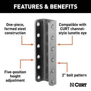 CURT - CURT Adjustable Eye Channel 48650 - Image 2