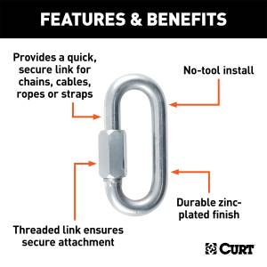 CURT - CURT Safety Chain Quick Link 82932 - Image 2