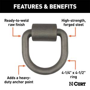 CURT - CURT Forged D-Ring/Brackets 83750 - Image 2