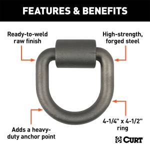 CURT - CURT Forged D-Ring/Brackets 83760 - Image 2