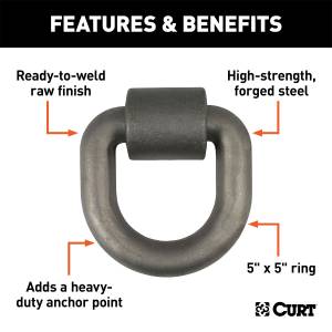 CURT - CURT Forged D-Ring/Brackets 83770 - Image 2