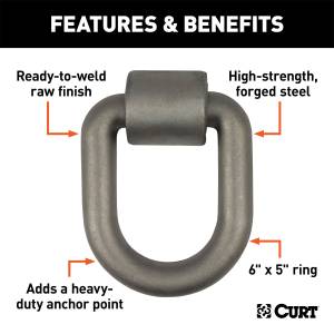 CURT - CURT Forged D-Ring/Brackets 83780 - Image 2