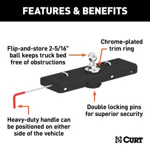 CURT - CURT Double Lock Gooseneck Hitch 60607 - Image 4