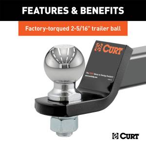 CURT - CURT Class III Loaded Ball Mount 45041 - Image 4