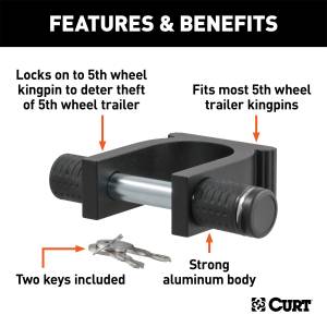 CURT - CURT Fifth Wheel King Pin Lock 23255 - Image 2