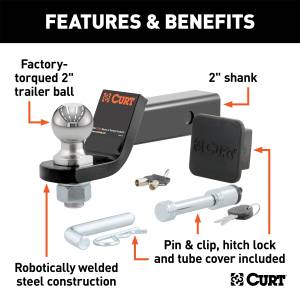 CURT - CURT Class III Tow Starter Kit 45534 - Image 2