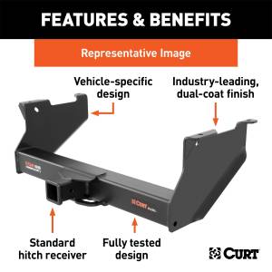 CURT - CURT Class V 2.5 in. Commercial Duty Hitch 15860 - Image 2