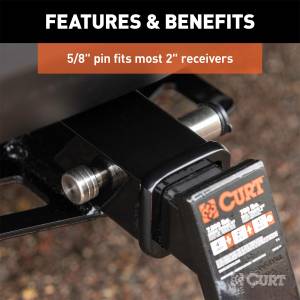 CURT - CURT Dogbone Hitch Pin Lock 23516 - Image 3