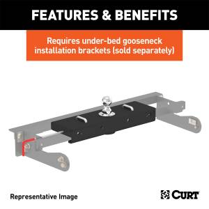 CURT - CURT Gooseneck Hitch Double Lock 60619 - Image 9