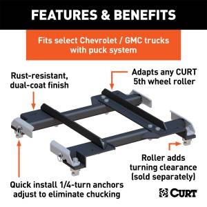 CURT - CURT 5th Wheel Roller Adapter 16023 - Image 2