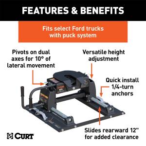 CURT - CURT E16 Fifth Wheel Hitch 16674 - Image 2