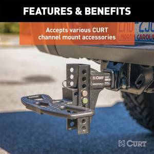 CURT - CURT Adjustable Channel Ball Mount 45907 - Image 6