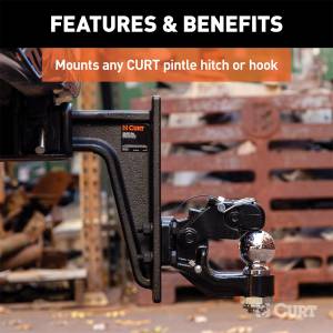 CURT - CURT Adjustable Pintle Mount 48349 - Image 3