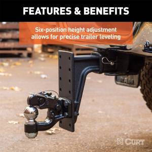 CURT - CURT Adjustable Pintle Mount 48349 - Image 4