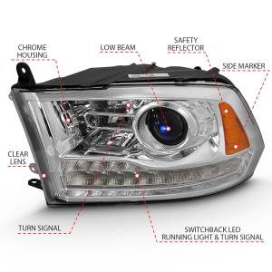 Anzo USA - Anzo USA Projector Headlight Set w/Halo 111140 - Image 4