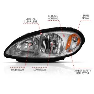 Anzo USA - Anzo USA Crystal Headlight Set 111472 - Image 3