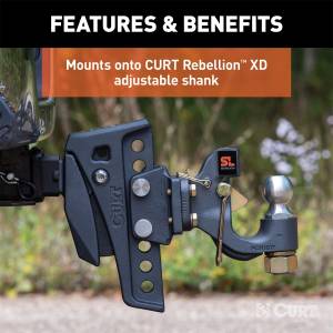 CURT - CURT Adjustable Pintle Mount 45950 - Image 4