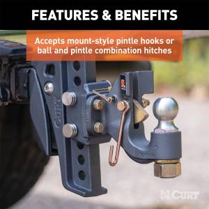 CURT - CURT Adjustable Pintle Mount 45950 - Image 6